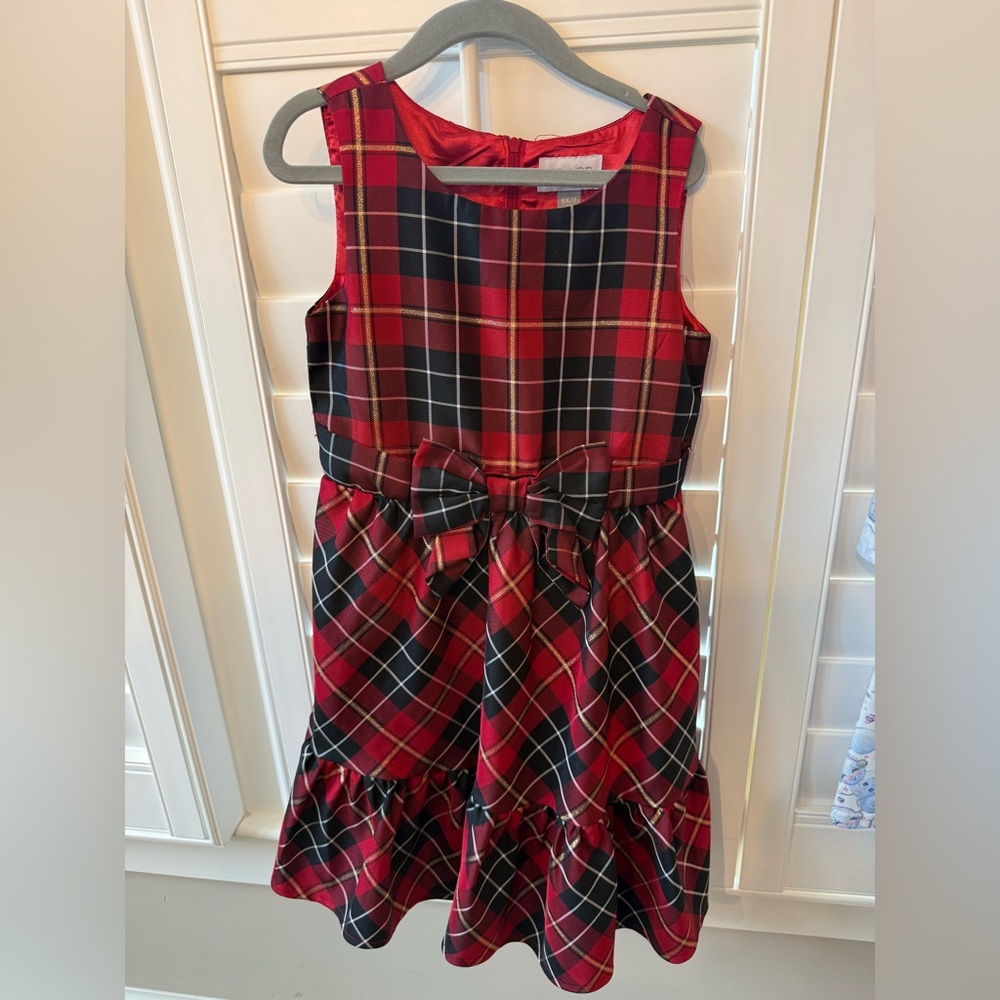 Children’s Place Tartan Plaid Sleeveless Special Occasion Dress